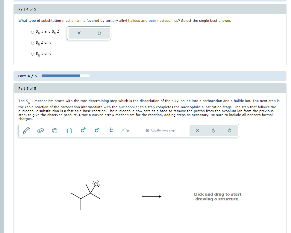 Solved Consider The Mechanism For The Given Nucleophilic Chegg