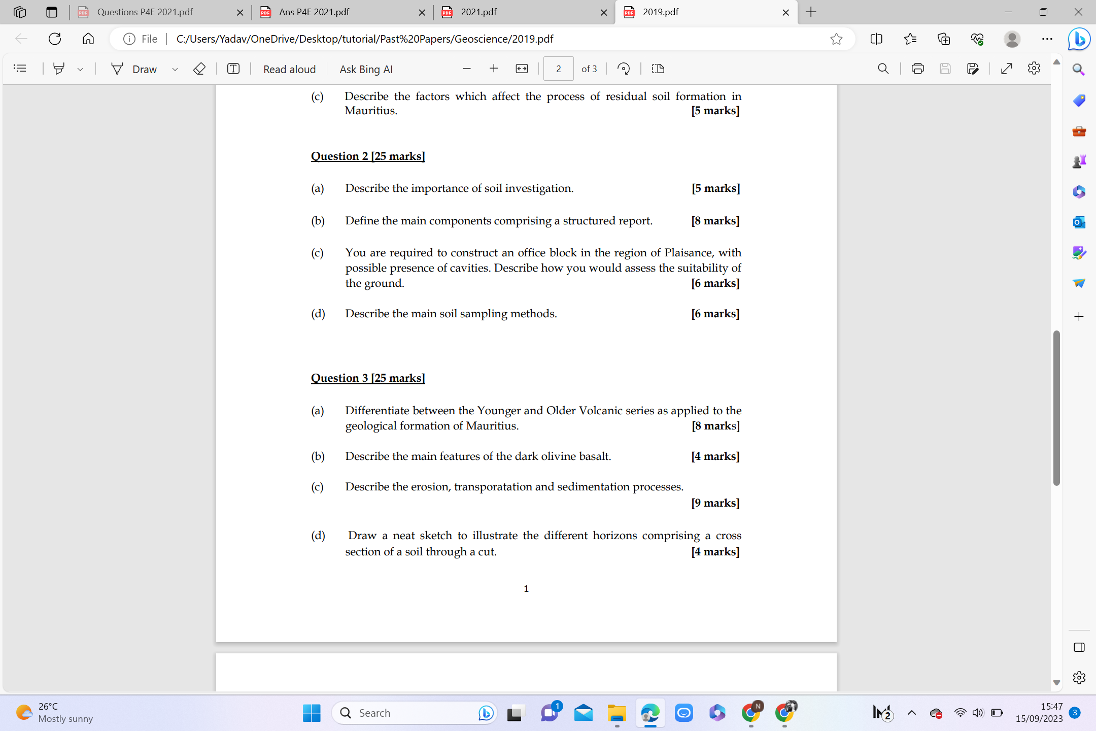 Solved Question 4 25 Marks A State The Three Main Types Chegg