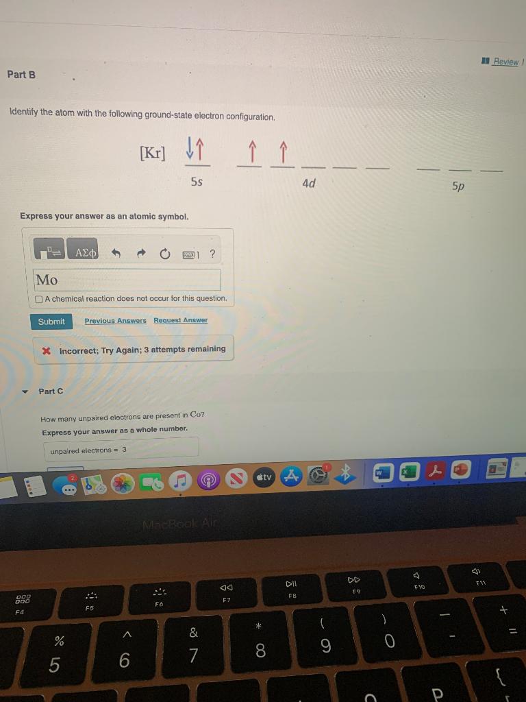 Solved Identify The Atom With The Following Ground State Chegg