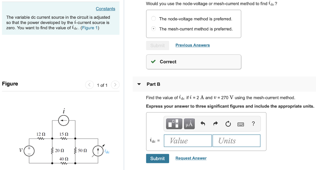 Solved Would You Use The Node Voltage Or Mesh Current Method Chegg