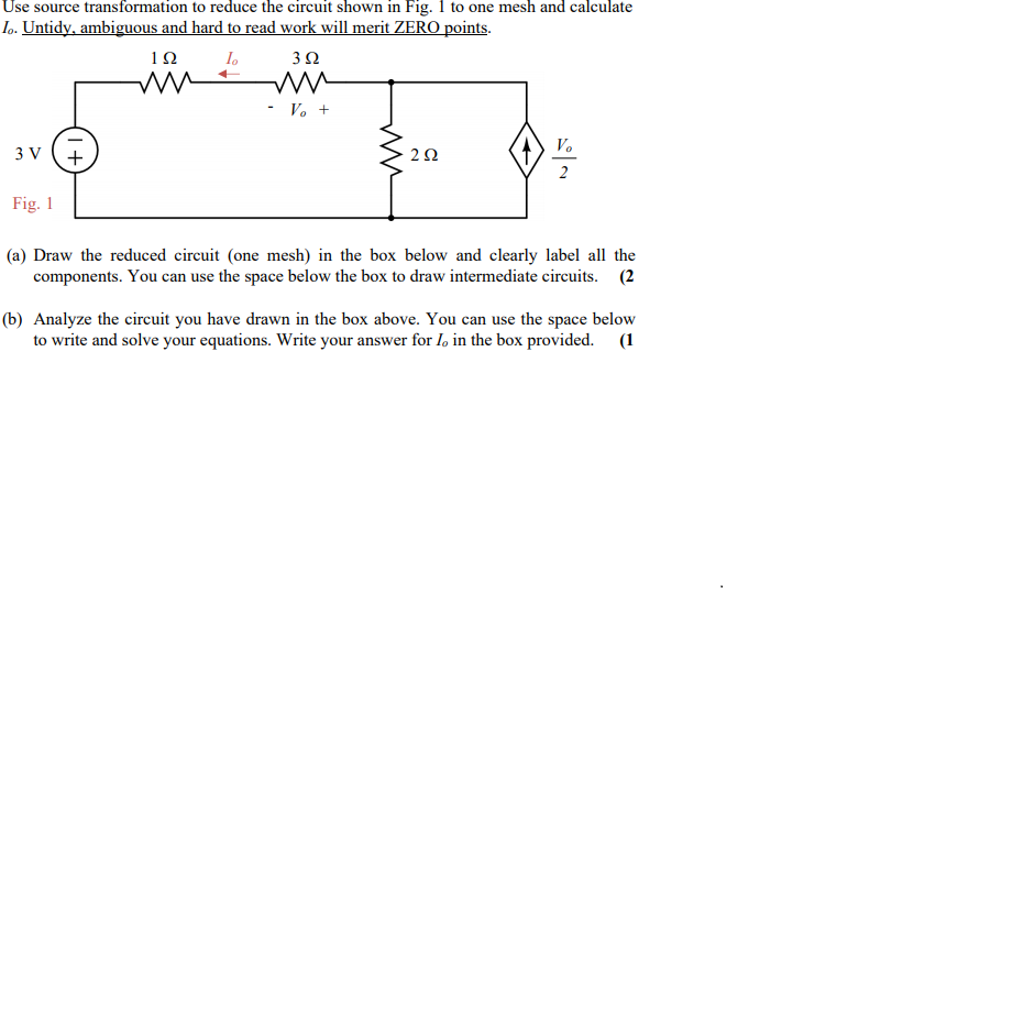 Solved Use Source Transformation To Reduce The Circuit Shown Chegg