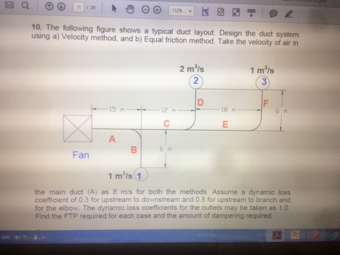 solved-the-following-figure-shows-a-typical-duct-layout-chegg