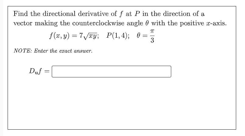 Solved Find The Directional Derivative Of F At P In The Chegg