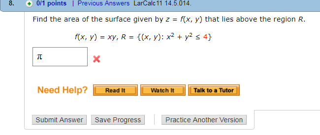 Solved 8 0 1 Points Previous Answers LarCalc 11 14 5 014 Chegg