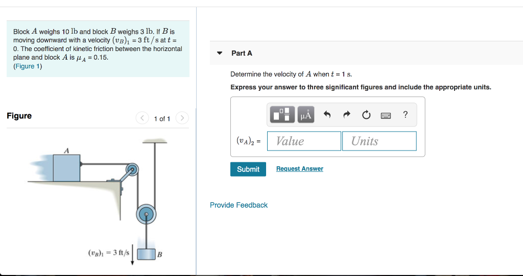 Solved Block A Weighs 10 Lb And Block B Weighs 3 Lb If B Is Chegg