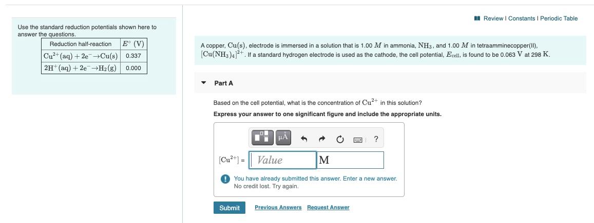 Solved A Review L Constants Periodic Table Use The Standard Chegg