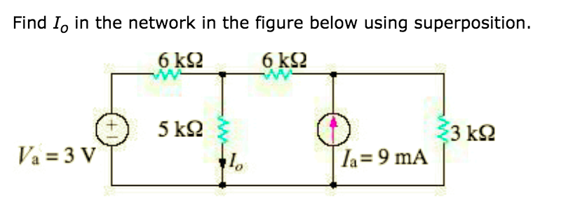 Solved Find Io In The Network In The Figure Below Using Chegg