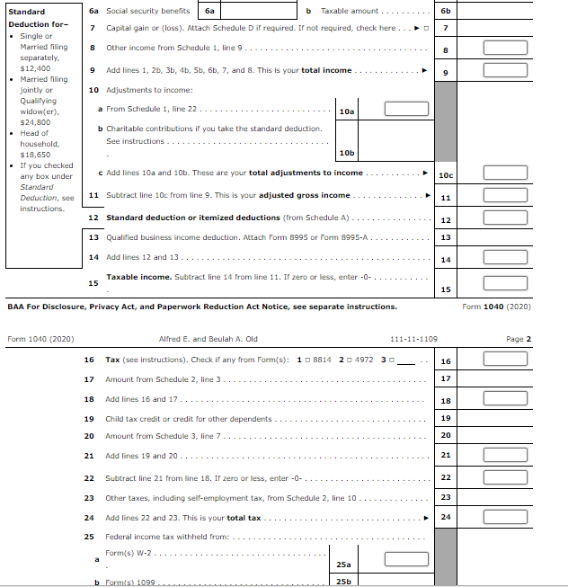 Solved Note This Problem Is For The Tax Year Alfred Chegg