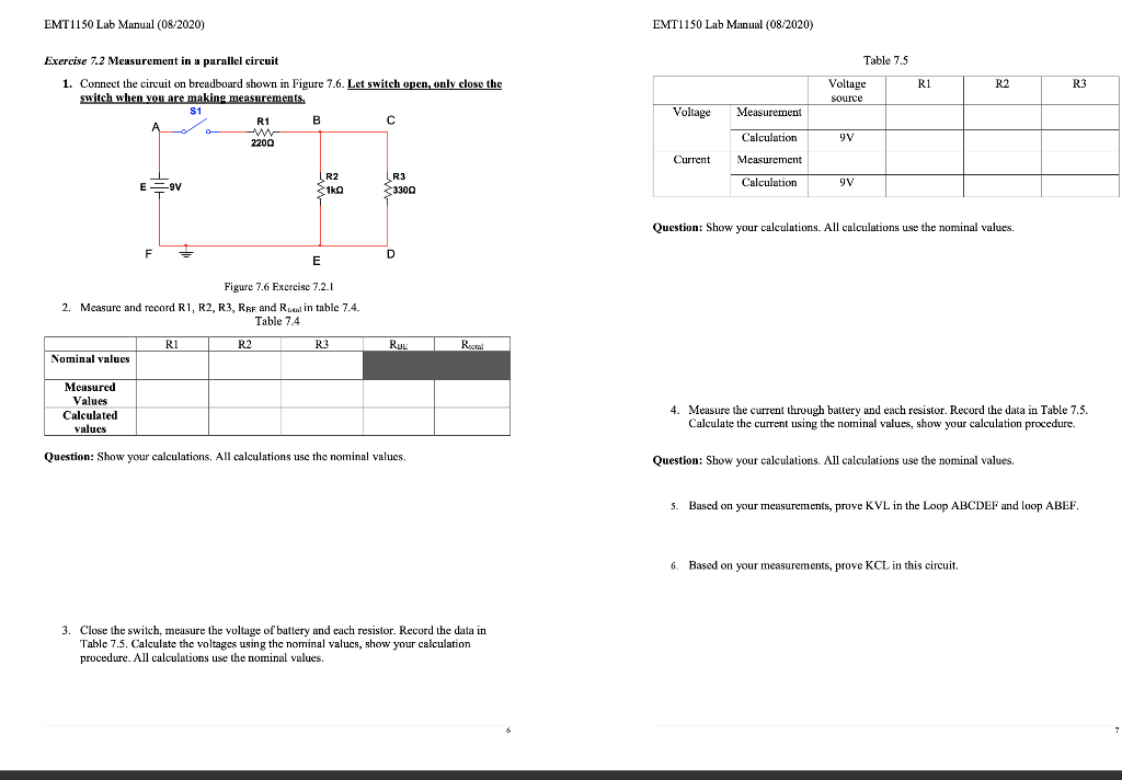 Solved Emt Lab Manual Emt Lab Manual Chegg