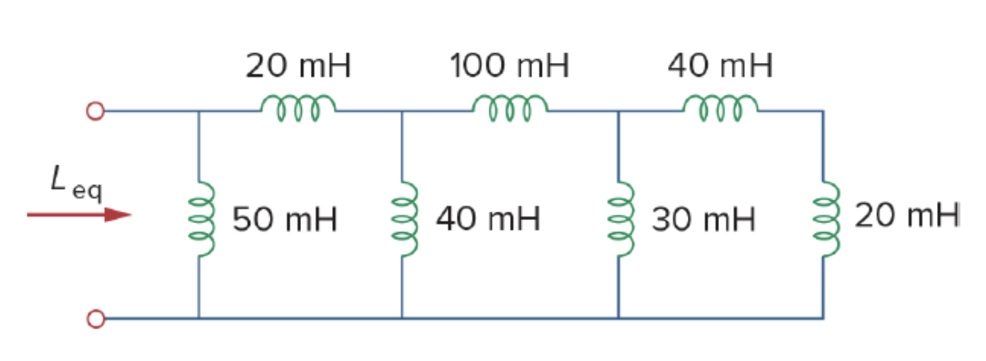 Solved Calculate The Equivalent Inductance For The Inductive Chegg