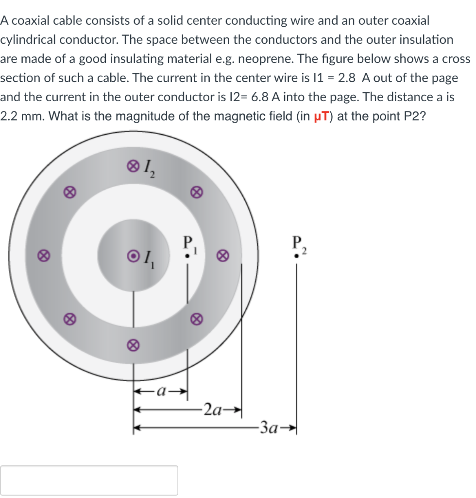 Solved A Coaxial Cable Consists Of A Solid Center Conducting Chegg