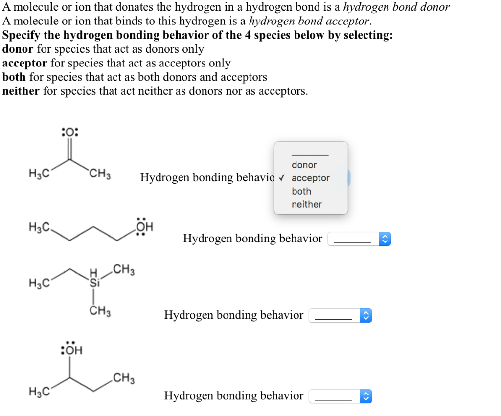 Solved A Molecule Or Ion That Donates The Hydrogen In A Chegg