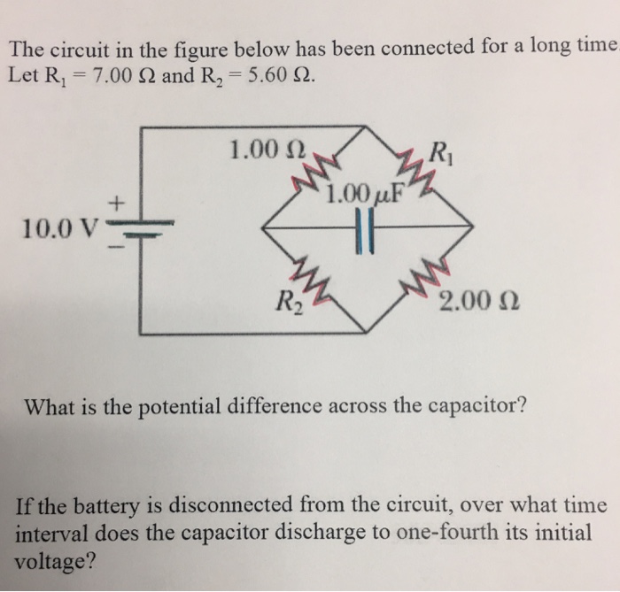 Solved The Circuit In The Figure Below Has Been Connected Chegg