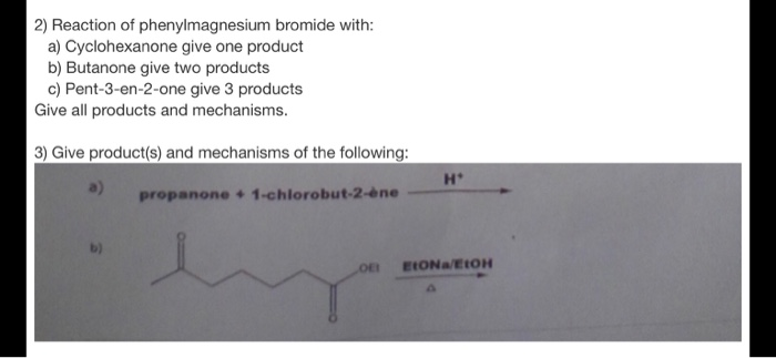 Solved 2 Reaction Of Phenylmagnesium Bromide With A Chegg