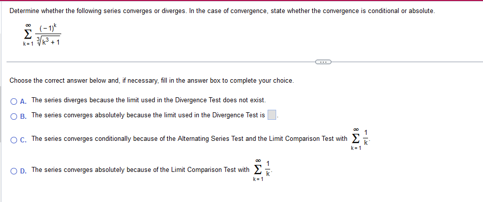 Determine Whether The Following Series Converges Or Chegg