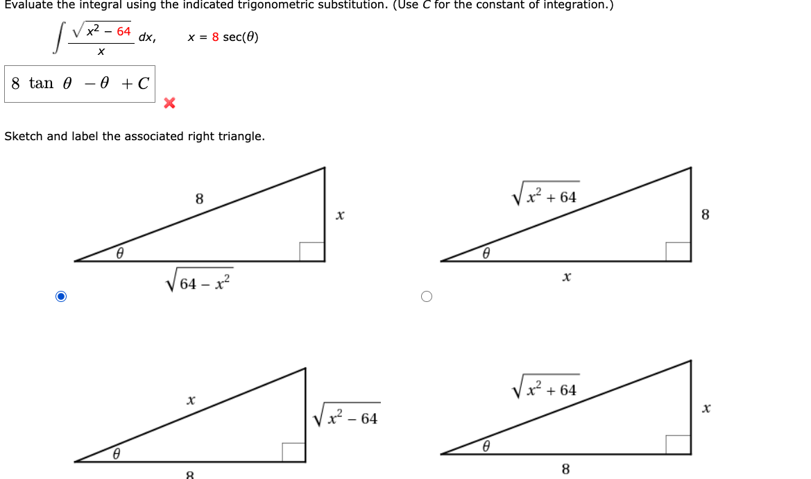 Solved Evaluate The Integral Using The Indicated Chegg