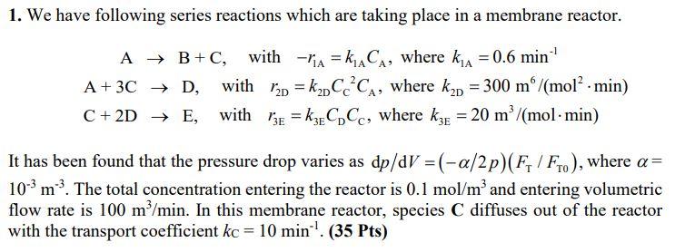 Solved A Using Polymath Plot The Molar Flow Rates Of Chegg