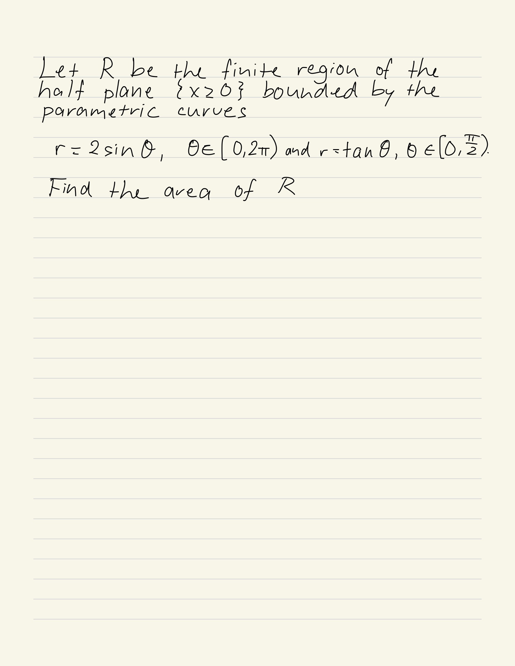 Solved Let R Be The Finite Region Of The Half Plane X Chegg