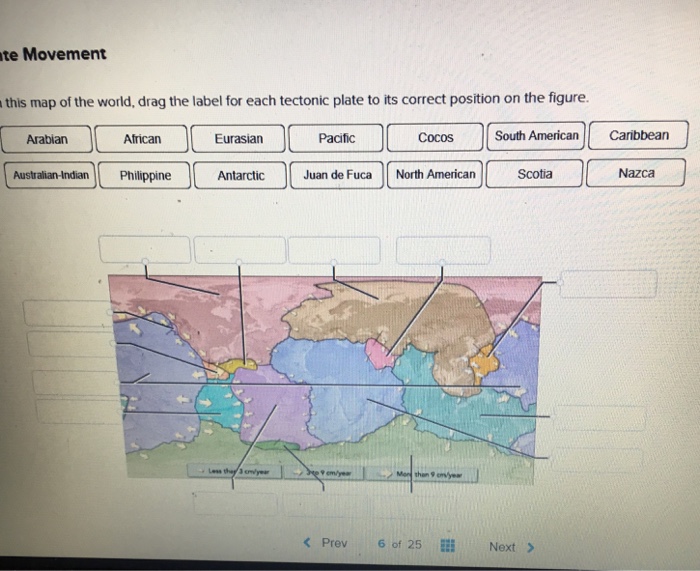 Solved On This Map Of The World Drag The Label For Each Chegg