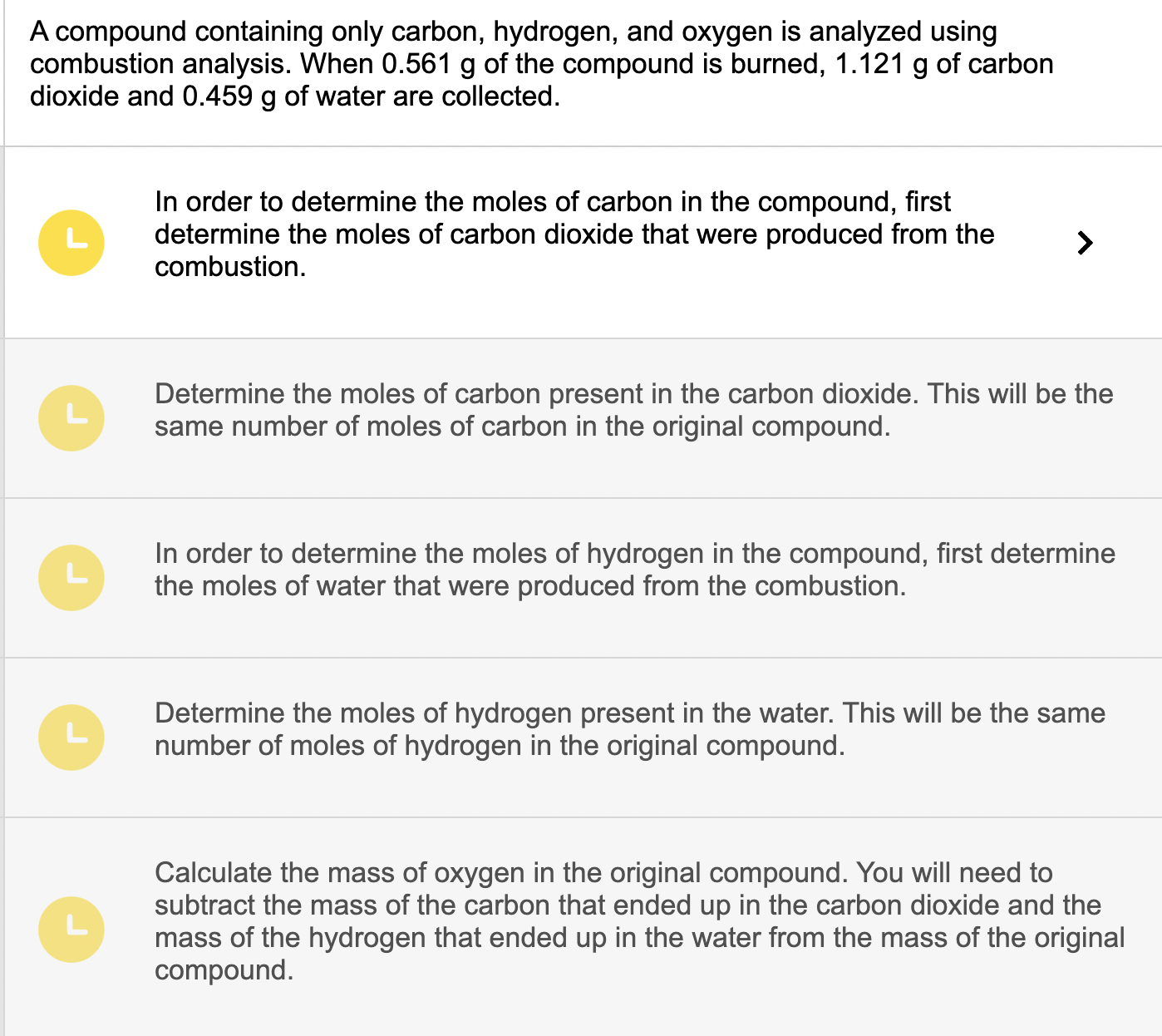 Solved A Compound Containing Only Carbon Hydrogen And Chegg