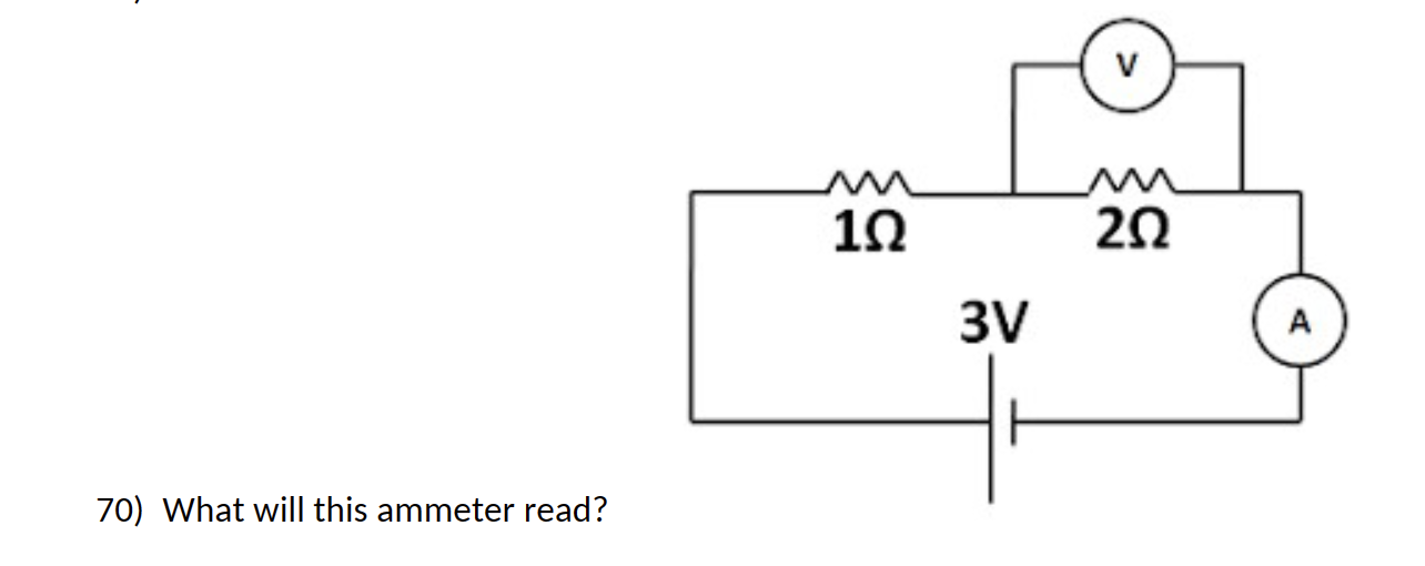 Solved What Will This Ammeter Read Please Explain Your Chegg