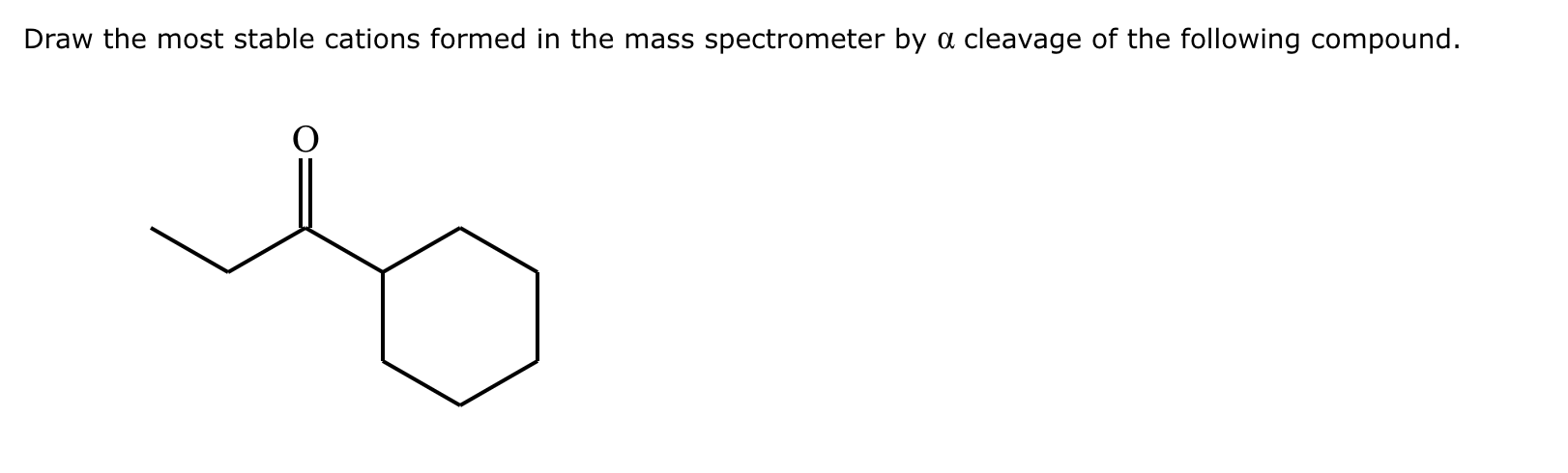 Solved Draw The Most Stable Cations Formed In The Mass Chegg