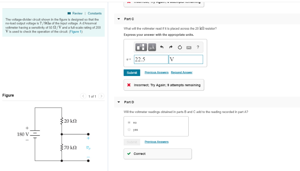 Solved Review Constants PartA The Voltage Divider Circuit Chegg