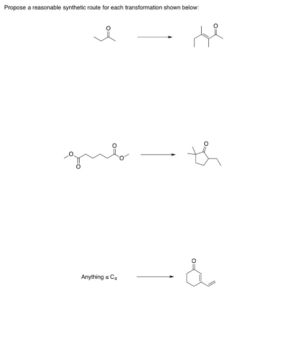 Solved Propose A Reasonable Synthetic Route For Each Chegg