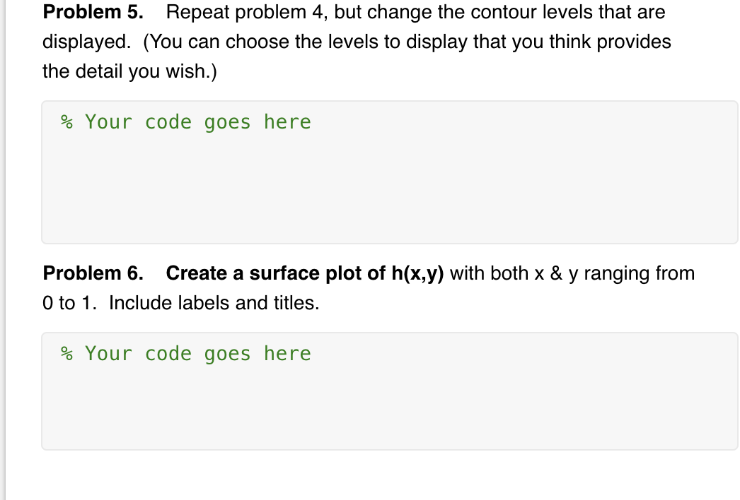 Solved Part Plots Problem Use Fplot To Plot F X Give Chegg