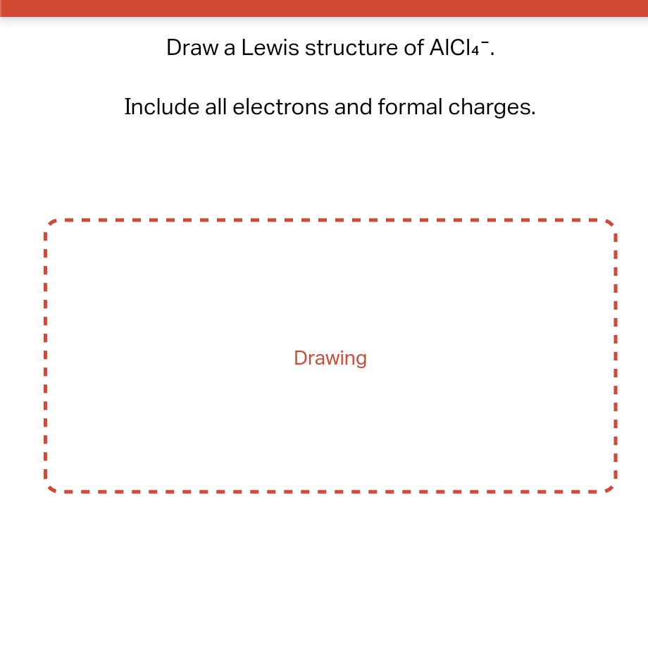 Solved Draw A Lewis Structure Of Mathrm AlCl 4 Chegg