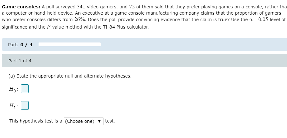 Solved Game Consoles A Poll Surveyed Video Gamers And Chegg