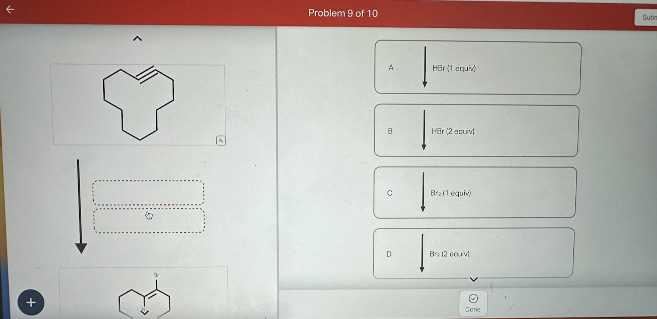 Solved Choose The Reagent S That Would Be Most Likely To Chegg