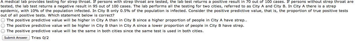 lab provides testing for strep throat if persons with strep throat are