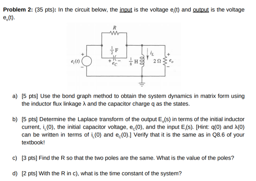 Problem Pts In The Circuit Below The Input Chegg