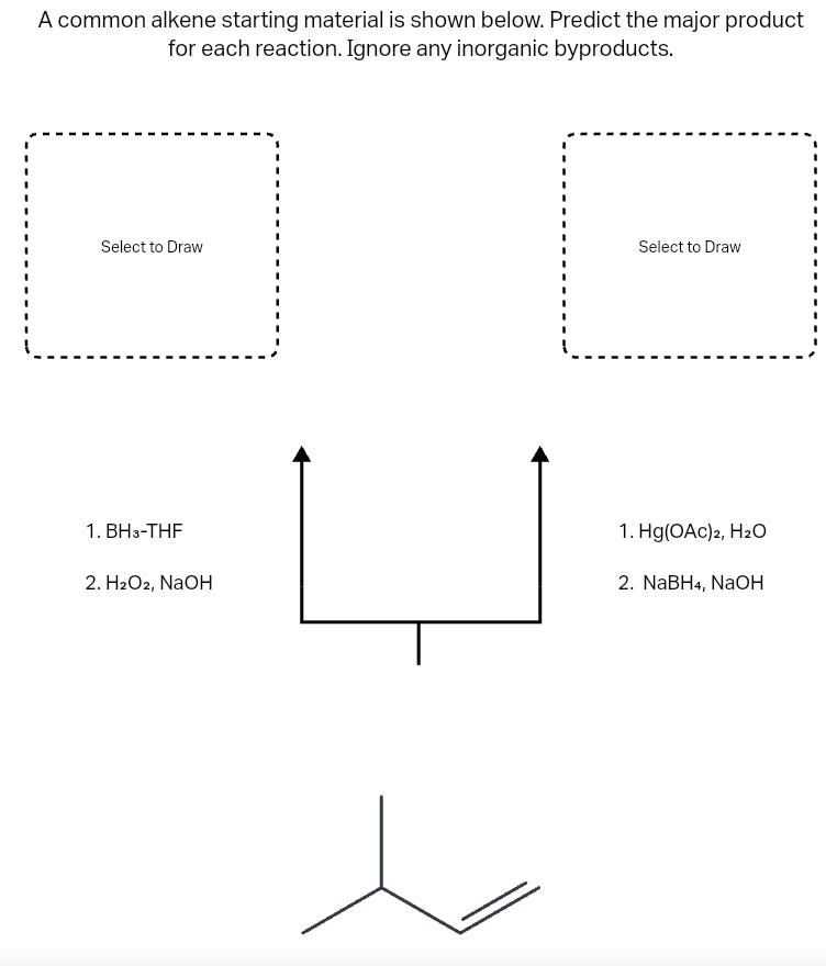 Solved A Common Alkene Starting Material Is Shown Below Chegg