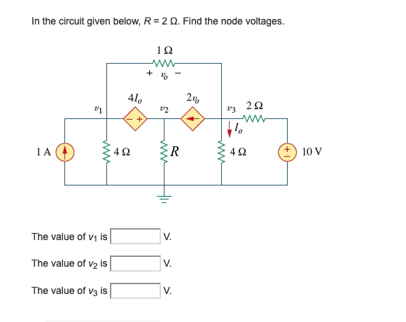 Solved In the circuit given below R 2 Ω Find the Chegg