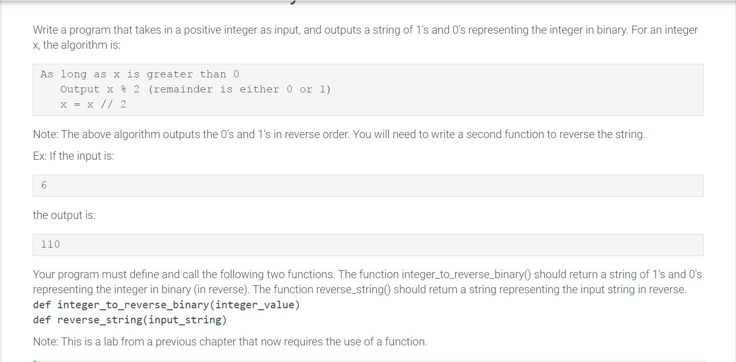 Solved Write A Program That Takes In A Positive Integer A Chegg