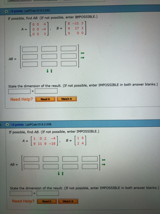 Solved Points Larpcalc If Possible Find Ab If Chegg