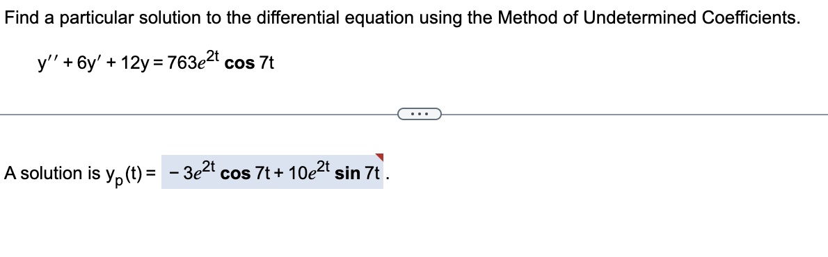 Solved Find A Particular Solution To The Differential Chegg