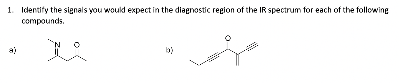 Solved 1 Identify The Signals You Would Expect In The Chegg