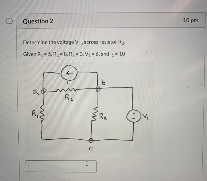 Solved Pts Question Determine The Voltage Vab Across Chegg