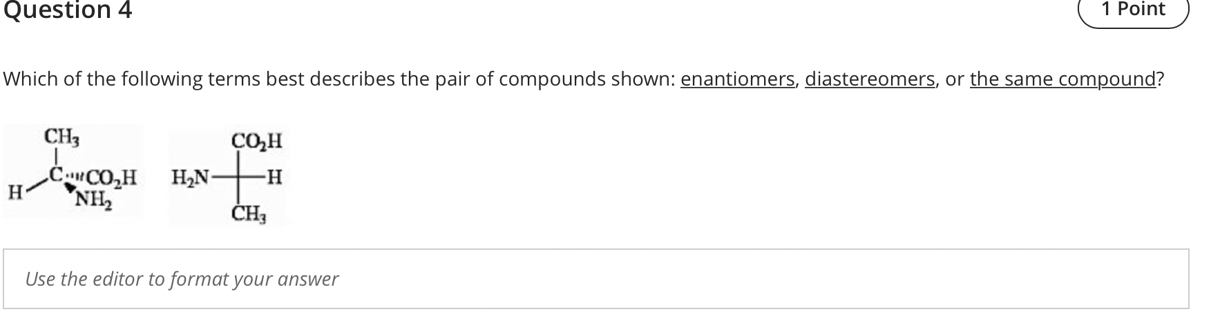 Solved Question Which Of The Following Terms Best Describes Chegg