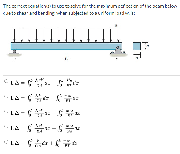 Maximum Deflection Of A Beam Equation The Best Picture Of Beam