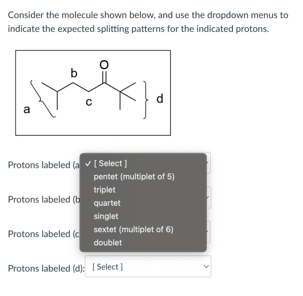 Solved Consider The Molecule Shown Below And Use The Chegg