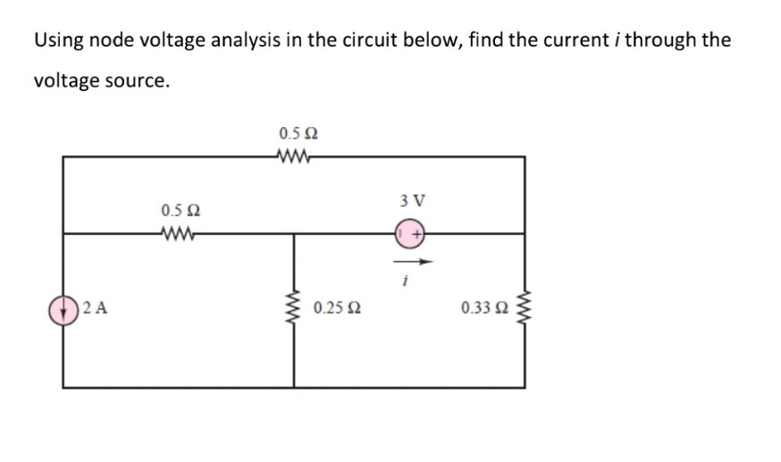 Solved Using Node Voltage Analysis In The Circuit Below Chegg