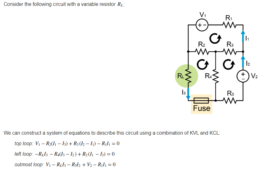 Consider The Following Circuit With A Variable Chegg