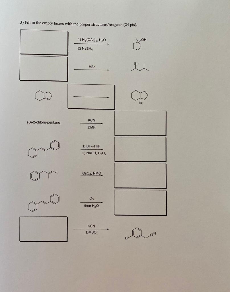 Solved Fill In The Empty Boxes With The Proper Chegg