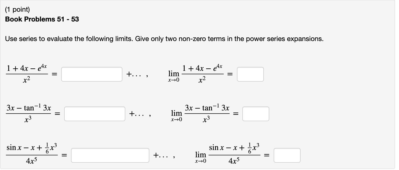 Solved Point Book Problems Use Series To Chegg