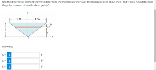 Solved Use The Differential Element Shown To Determine