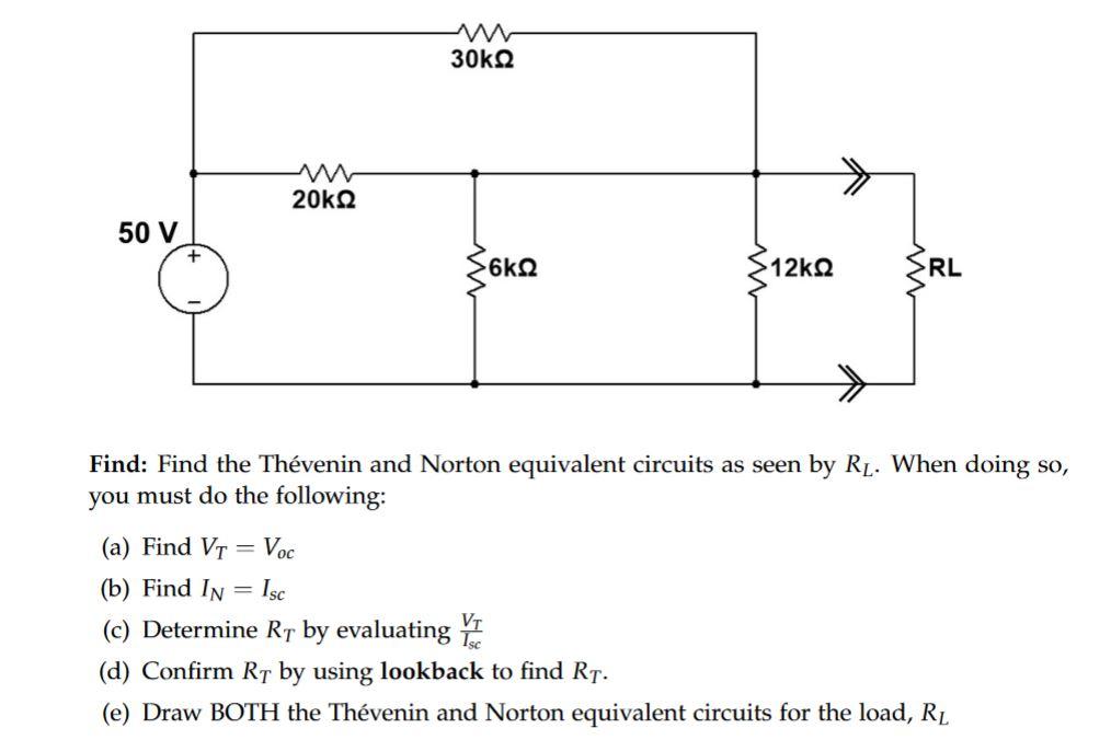 Solved Find Find The Th Venin And Norton Equivalent Chegg